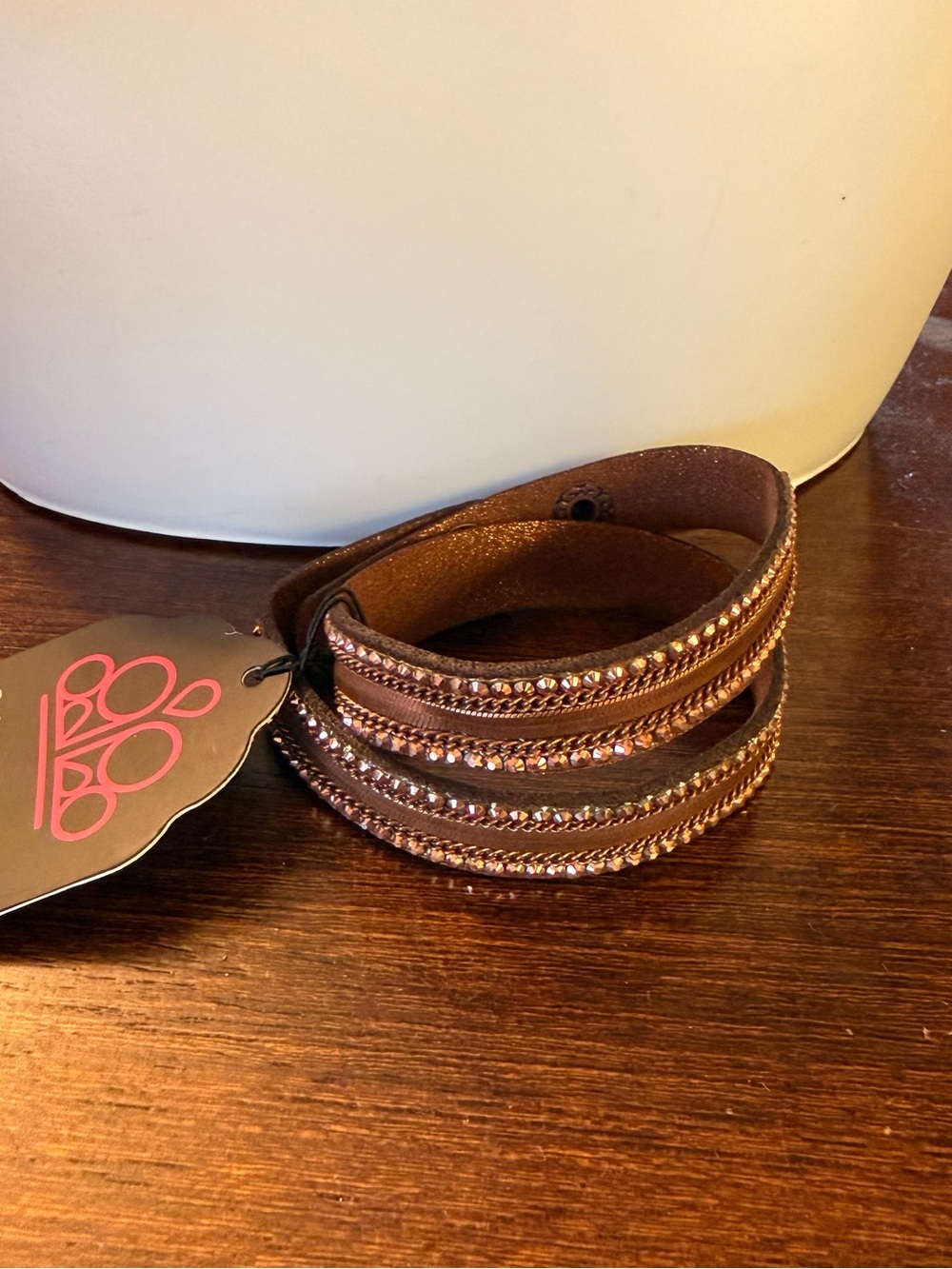 paparazzi Rocker Rivalry Cooper Wrap Bracelet - Picture 2 of 2